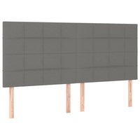 Thumbnail for Boxspringbett mit Matratze & LED Dunkelgrau 160x200 cm Stoff