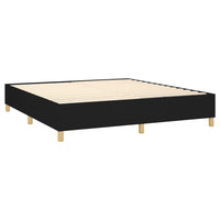 Thumbnail for Boxspringbett mit Matratze & LED Schwarz 160x200 cm Stoff