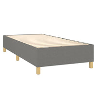 Thumbnail for Boxspringbett mit Matratze & LED Dunkelgrau 90x200 cm Stoff