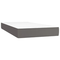 Thumbnail for Boxspringbett mit Matratze & LED Grau 200x200 cm Kunstleder