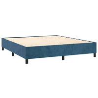 Thumbnail for Boxspringbett mit Matratze & LED Dunkelblau 180x200 cm Samt