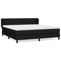 Thumbnail for Boxspringbett mit Matratze Schwarz 160x200 cm Stoff