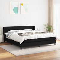 Thumbnail for Boxspringbett mit Matratze Schwarz 160x200 cm Stoff