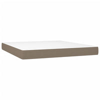 Thumbnail for Boxspringbett mit Matratze Taupe 160x200 cm Stoff