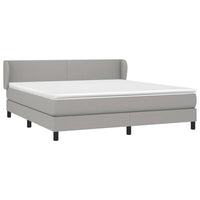 Thumbnail for Boxspringbett mit Matratze Hellgrau 180x200 cm Stoff