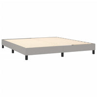 Thumbnail for Boxspringbett mit Matratze Hellgrau 180x200 cm Stoff