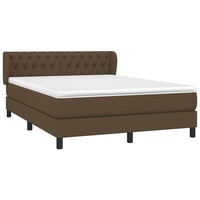 Thumbnail for Boxspringbett mit Matratze Dunkelbraun 140x190 cm Stoff