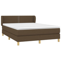 Thumbnail for Boxspringbett mit Matratze Dunkelbraun 140x200 cm Stoff