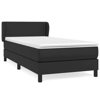 Thumbnail for Boxspringbett mit Matratze Schwarz 80x200 cm Kunstleder