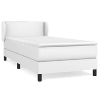 Thumbnail for Boxspringbett mit Matratze Weiß 80x200 cm Kunstleder