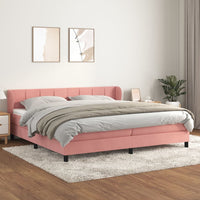 Thumbnail for Boxspringbett mit Matratze Rosa 200x200 cm Samt