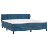 Thumbnail for Boxspringbett mit Matratze Dunkelblau 180x200 cm Samt