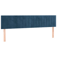 Thumbnail for Boxspringbett mit Matratze Dunkelblau 180x200 cm Samt