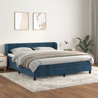 Thumbnail for Boxspringbett mit Matratze Dunkelblau 180x200 cm Samt