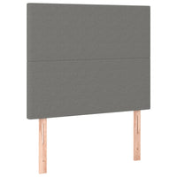Thumbnail for Boxspringbett mit Matratze Dunkelgrau 90x190 cm Stoff