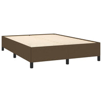 Thumbnail for Boxspringbett mit Matratze Dunkelbraun 140x190 cm Stoff