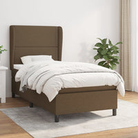 Thumbnail for Boxspringbett mit Matratze Dunkelbraun 100x200 cm Stoff