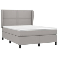 Thumbnail for Boxspringbett mit Matratze Hellgrau 140x200 cm Stoff
