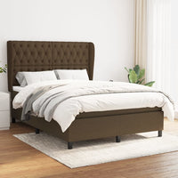 Thumbnail for Boxspringbett mit Matratze Dunkelbraun 140x200 cm Stoff