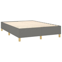 Thumbnail for Boxspringbett mit Matratze Dunkelgrau 140x200 cm Stoff