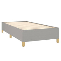 Thumbnail for Boxspringbett mit Matratze Hellgrau 100x200 cm Stoff