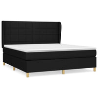 Thumbnail for Boxspringbett mit Matratze Schwarz 160x200 cm Stoff