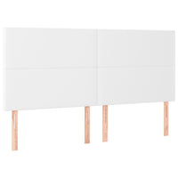 Thumbnail for Boxspringbett mit Matratze Weiß 160x200 cm Kunstleder