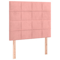Thumbnail for Boxspringbett mit Matratze Rosa 90x200 cm Samt