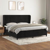 Thumbnail for Boxspringbett mit Matratze Schwarz 200x200 cm Samt
