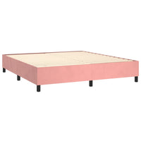 Thumbnail for Boxspringbett mit Matratze Rosa 160x200 cm Samt