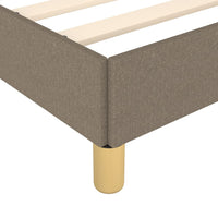 Thumbnail for Bettgestell mit Kopfteil Taupe 180x200 cm Stoff