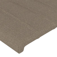 Thumbnail for Bettgestell mit Kopfteil Taupe 90x200 cm Stoff