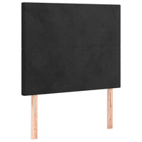 Thumbnail for Bettgestell mit Kopfteil Schwarz 100x200 cm Samt