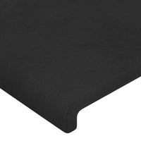 Thumbnail for Bettgestell mit Kopfteil Schwarz 100x200 cm Samt