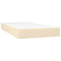Thumbnail for Boxspringbett mit Matratze Creme 200x200 cm Stoff