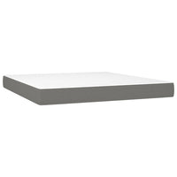 Thumbnail for Boxspringbett mit Matratze Dunkelgrau 160x200 cm Stoff