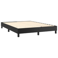 Thumbnail for Boxspringbett mit Matratze Schwarz 140x200 cm Kunstleder