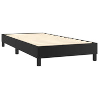 Thumbnail for Boxspringbett mit Matratze Schwarz 90x200 cm Kunstleder