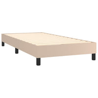 Thumbnail for Boxspringbett Matratze Cappuccino-Braun 100x200cm Kunstleder