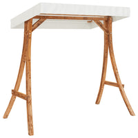 Thumbnail for Hollywoodschaukel mit Dach Massivholz Fichte mit Teak-Finish