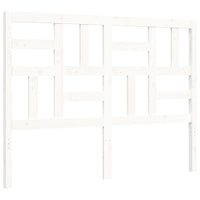 Thumbnail for Massivholzbett mit Kopfteil Weiß 140x190 cm
