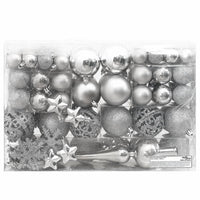 Thumbnail for 111-tlg. Weihnachtskugel-Set Silbern Polystyrol