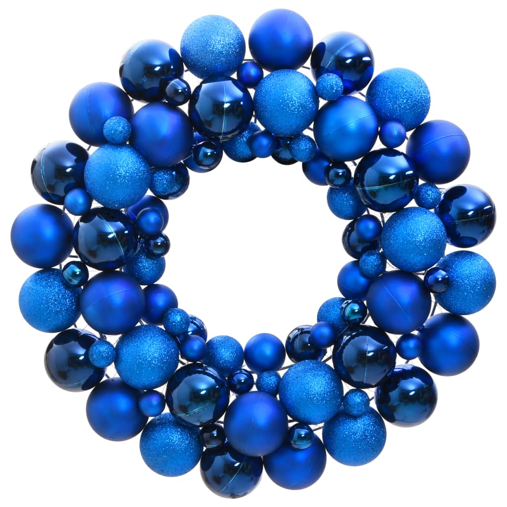 Weihnachtskranz Blau 45 cm Polystyrol