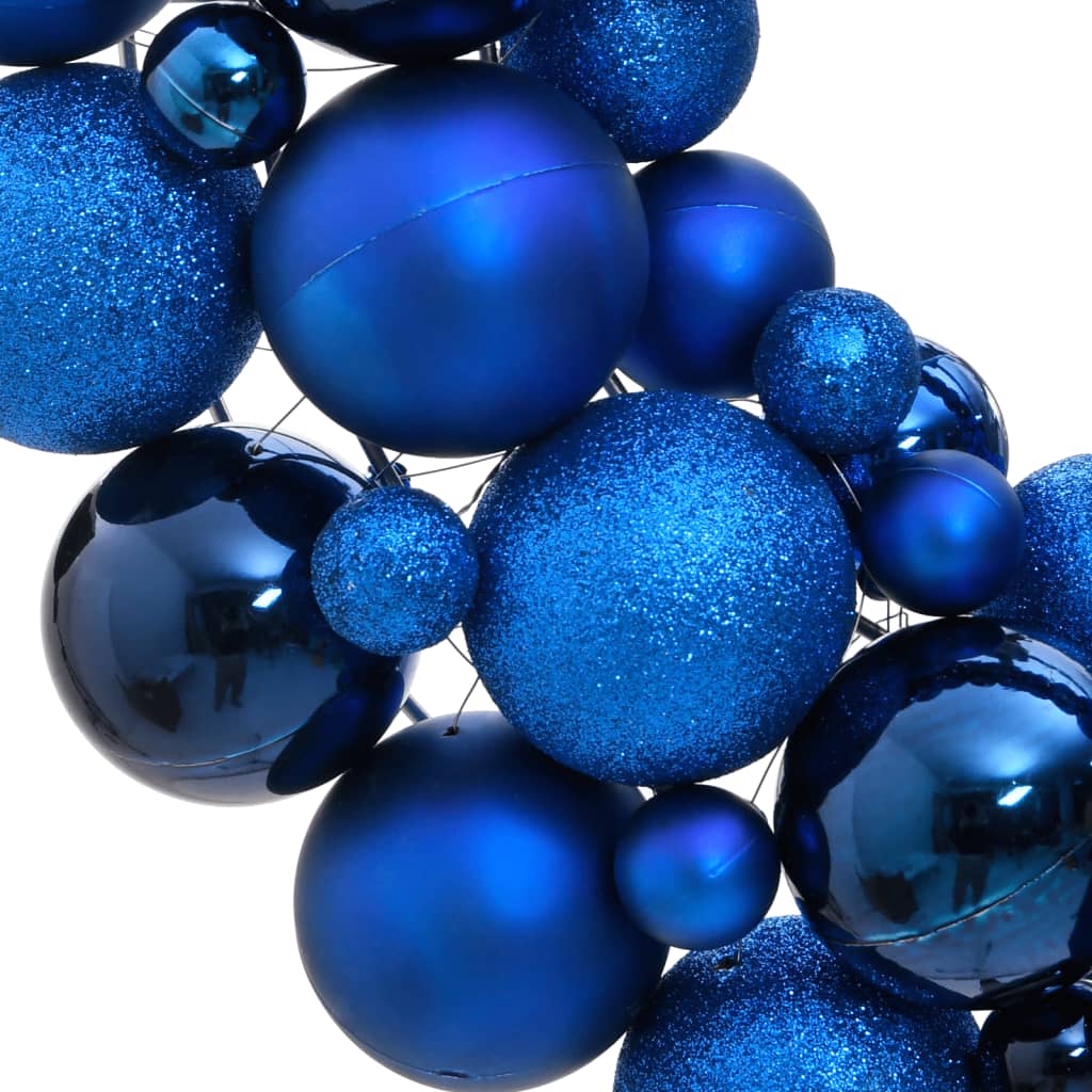 Weihnachtskranz Blau 45 cm Polystyrol