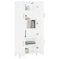 Thumbnail for Highboard Weiß 69,5x34x180 cm Holzwerkstoff