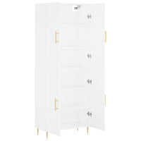 Thumbnail for Highboard Weiß 69,5x34x180 cm Holzwerkstoff