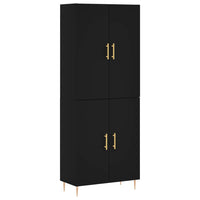 Thumbnail for Highboard Schwarz 69,5x34x180 cm Holzwerkstoff