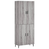 Thumbnail for Highboard Grau Sonoma 69,5x34x180 cm Holzwerkstoff