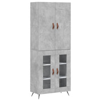 Thumbnail for Highboard Betongrau 69,5x34x180 cm Holzwerkstoff