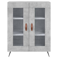 Thumbnail for Highboard Betongrau 69,5x34x180 cm Holzwerkstoff